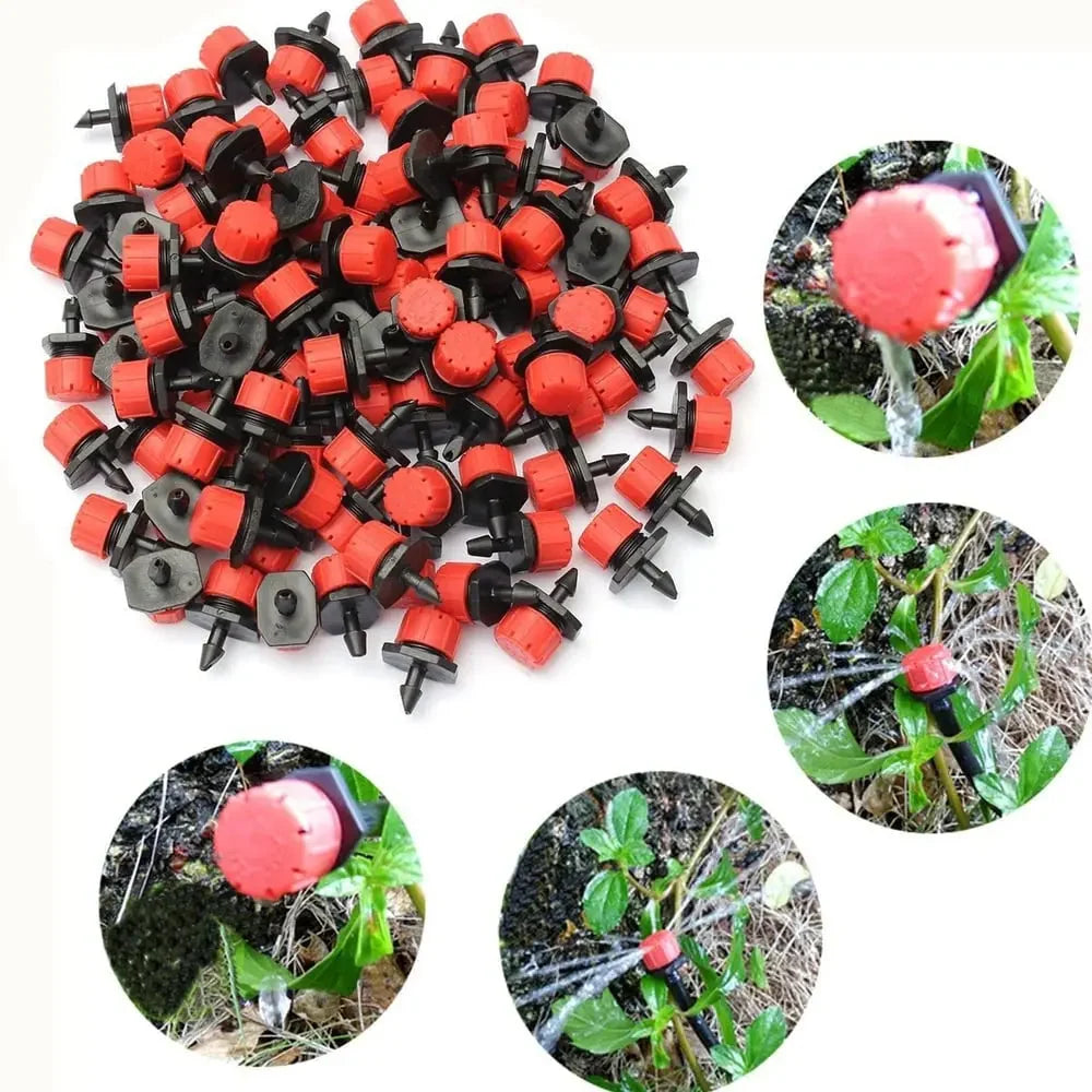 Drip Irrigation Dripper | 360° Adjustable & Water-Saving | Pack of 100