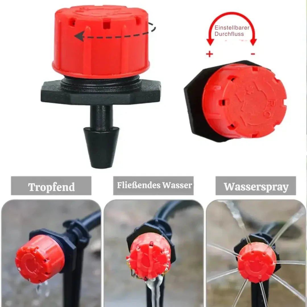 Drip Irrigation Dripper | 360° Adjustable & Water-Saving | Pack of 100