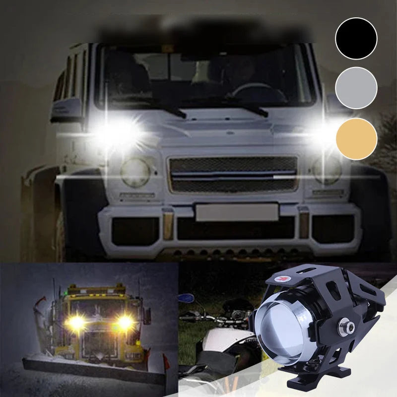 Driving Light | Dual-Beam White & Yellow Fog | IP68 Aluminum Housing