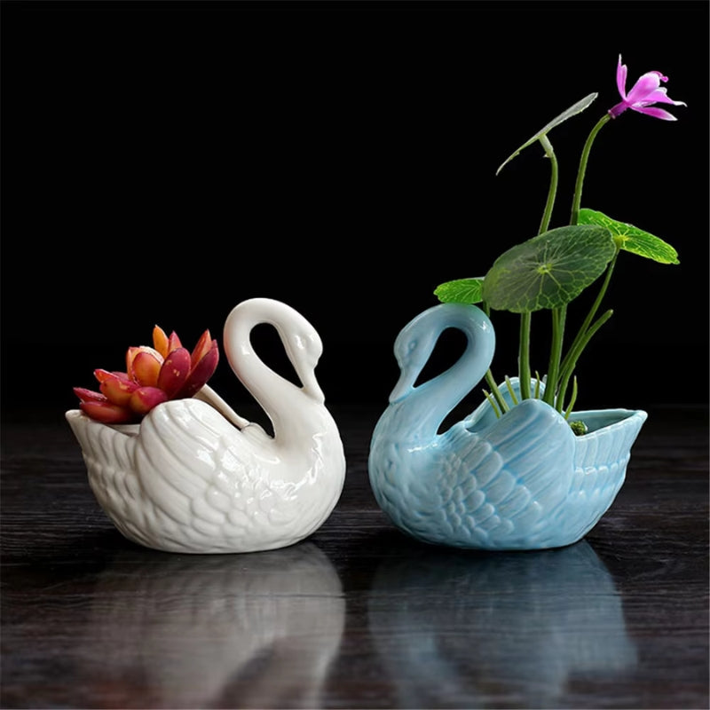Duck-Shaped Flower Pot