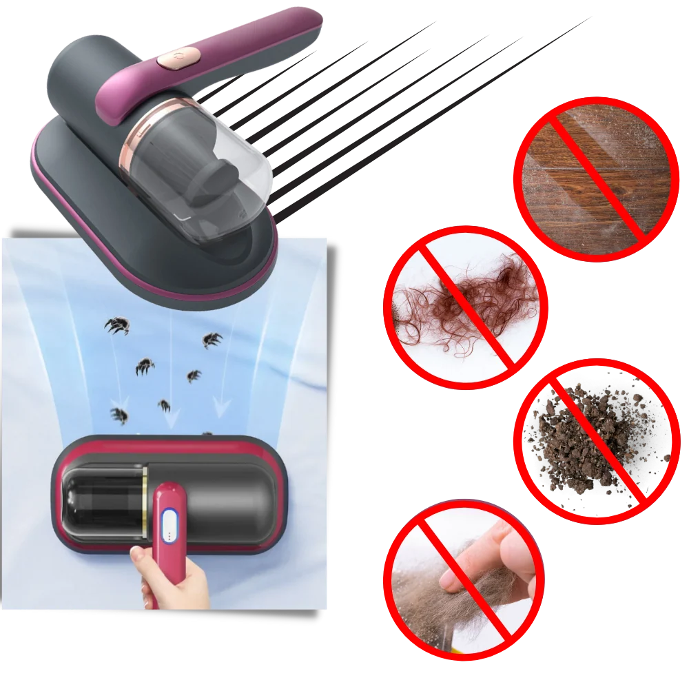 Dust Mite Vacuum | Cordless UV-C & 10,000Pa Suction