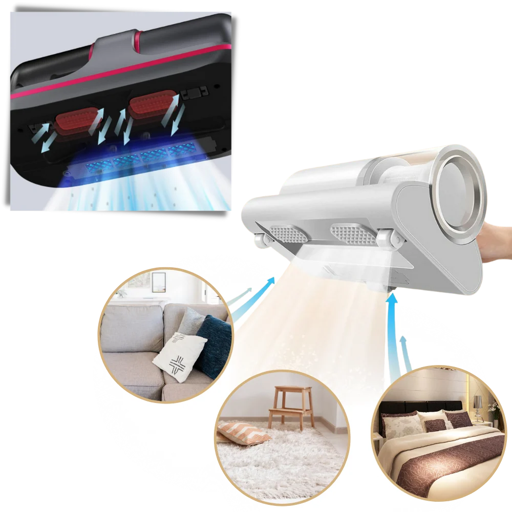 Dust Mite Vacuum | Cordless UV-C & 10,000Pa Suction