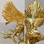 Eagle Figurine | Radiant Gold Resin | For Home & Office