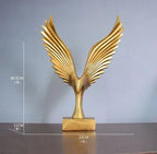 Eagle Sculpture | Spread-Wing Resin & Metallic Finish