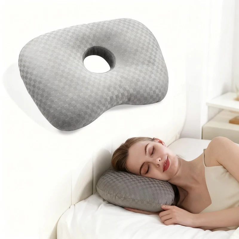 Ear Pillow | Ergonomic Cutout & Pressure Relief | For Side Sleepers