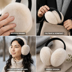Ear Warmers | Plush Faux Fur & Foldable | Unisex