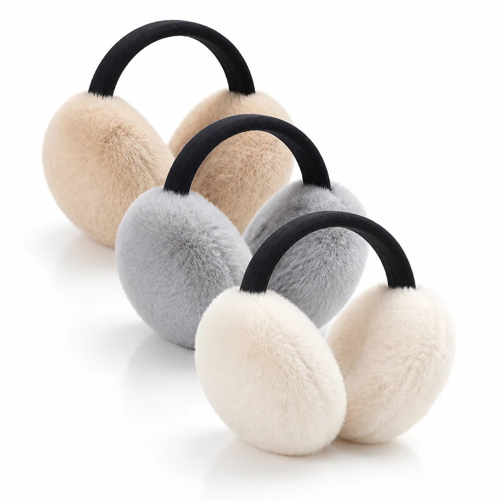 Ear Warmers | Plush Faux Fur & Foldable | Unisex