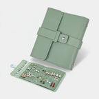 Earring Organizer | Foldable Book-Style & Snap Closure | Holds 42 Pairs