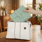 Earring Organizer | Foldable Book-Style & Snap Closure | Holds 42 Pairs