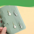 Earring Organizer | Foldable Book-Style & Snap Closure | Holds 42 Pairs