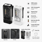 EDC Flashlight | 1000 Lumens USB-C Rechargeable