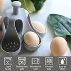 Egg Poacher | Flexible Silicone & Cool-Touch Handle | Holds Up To 6 Eggs