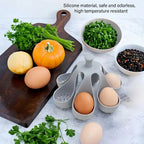 Egg Poacher | Flexible Silicone & Cool-Touch Handle | Holds Up To 6 Eggs