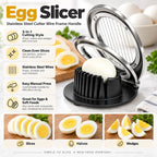 Egg Slicer | 3-In-1 Stainless Steel Wire Frame