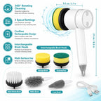 Electric Cleaning Brush | Cordless & Rechargeable 360° Rotating