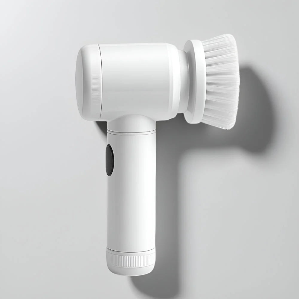 Electric Cleaning Brush | Rotary Action & 5 Interchangeable Heads