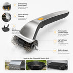 Electric Grill Brush | Dual Rotating & Steam-Boosted