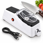 Electric Knife Sharpener | Plug-In Fast Sharpening & Non-Slip Base