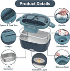 Electric Lunch Box | Stainless Steel & Leakproof | Dual Voltage