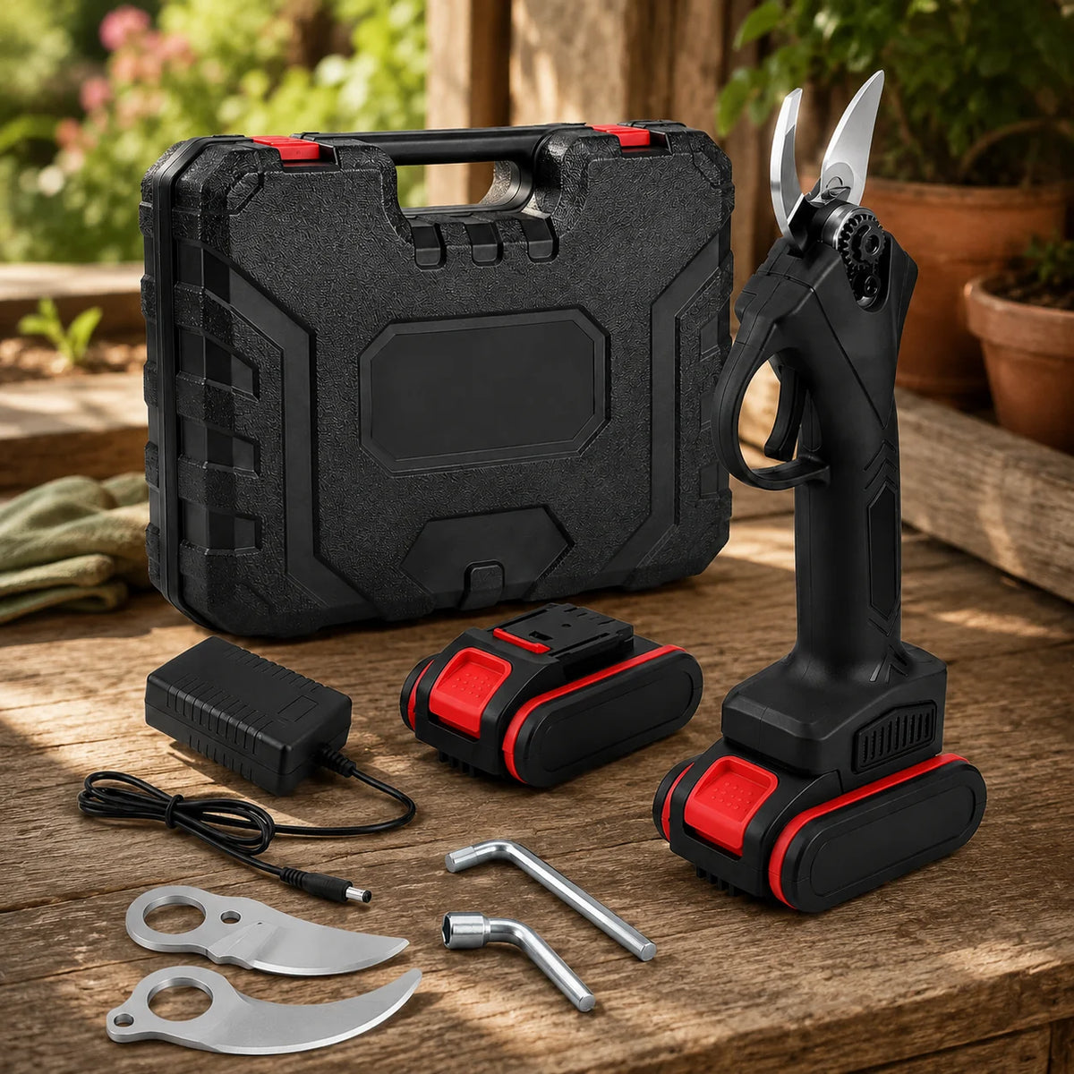 Electric Pruning Shears | Lightweight Cordless Self-Sharpening SK5 Blade
