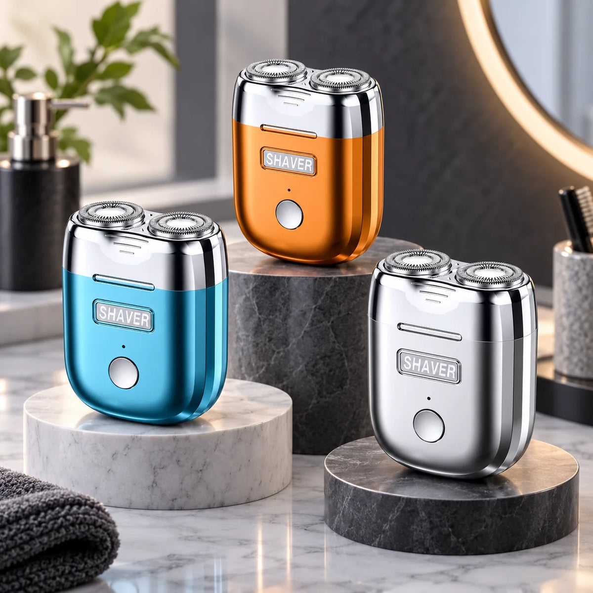 Electric Shaver | Quiet Dual-Head & Waterproof