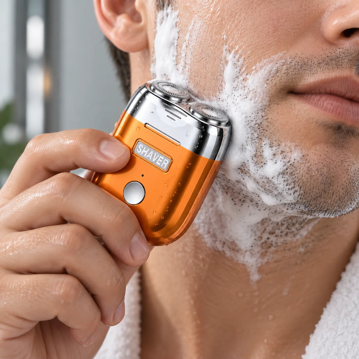 Electric Shaver | Quiet Dual-Head & Waterproof