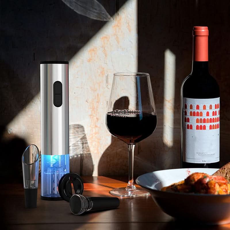 Electric Wine Corkscrew | Stainless Steel One-Button Design