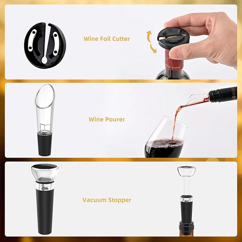 Electric Wine Corkscrew | Stainless Steel One-Button Design