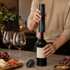 Electric Wine Opener | One-Button Rechargeable & Integrated Foil Cutter | Up to 80 Bottles