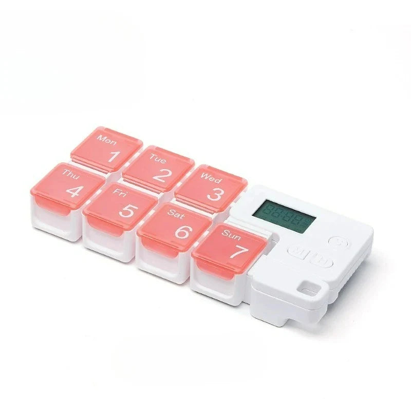 Electronic Pill Organizer | 7-Day Storage & Multiple Alarms | 4 Alarm Groups