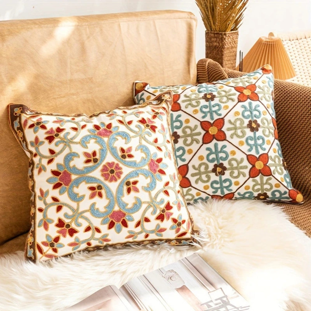 Embroidered Cushion Cover