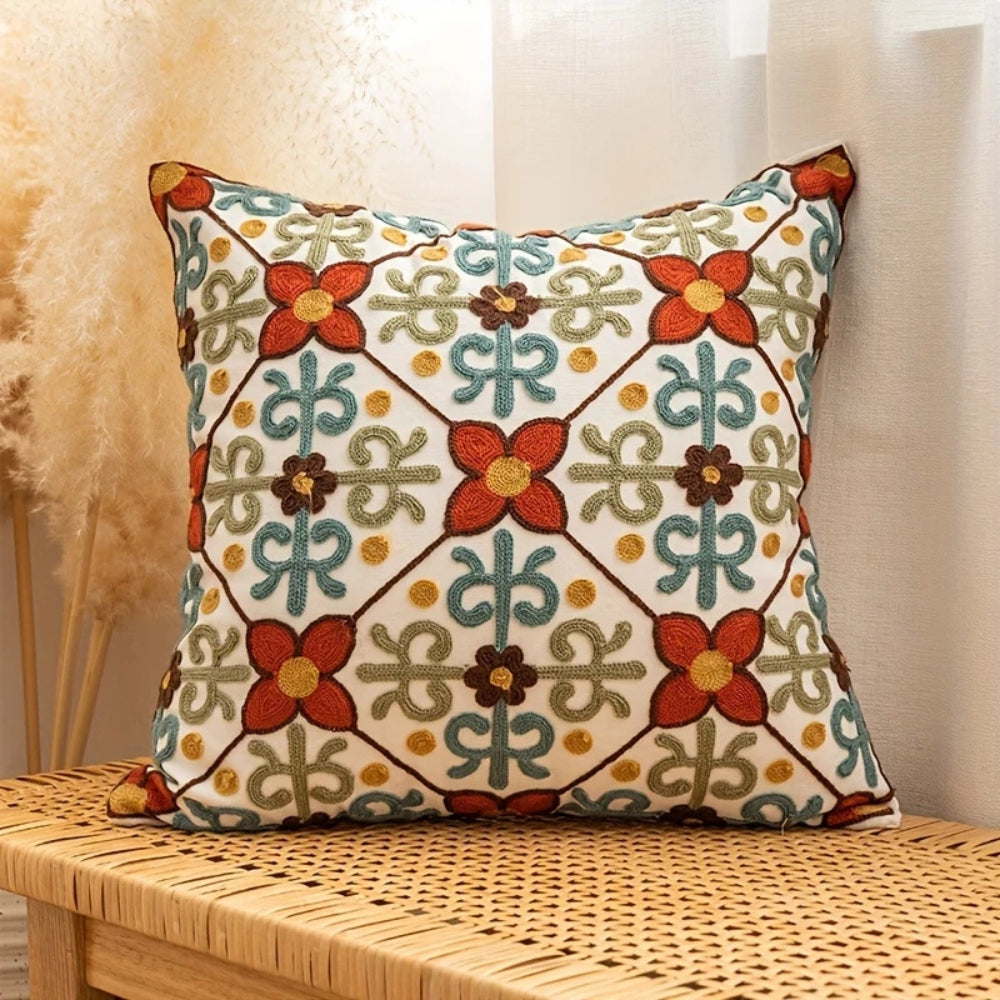 Embroidered Cushion Cover