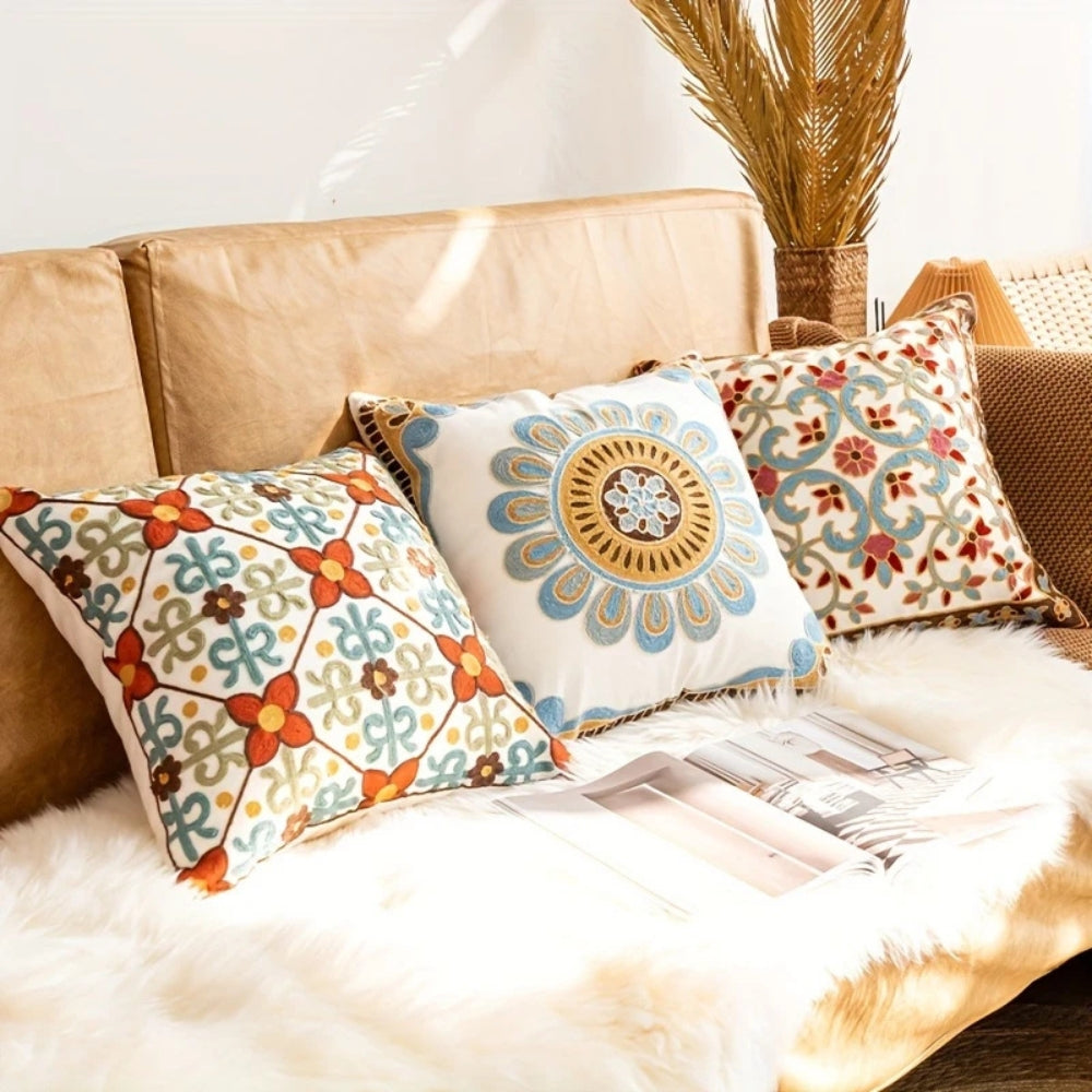 Embroidered Cushion Cover