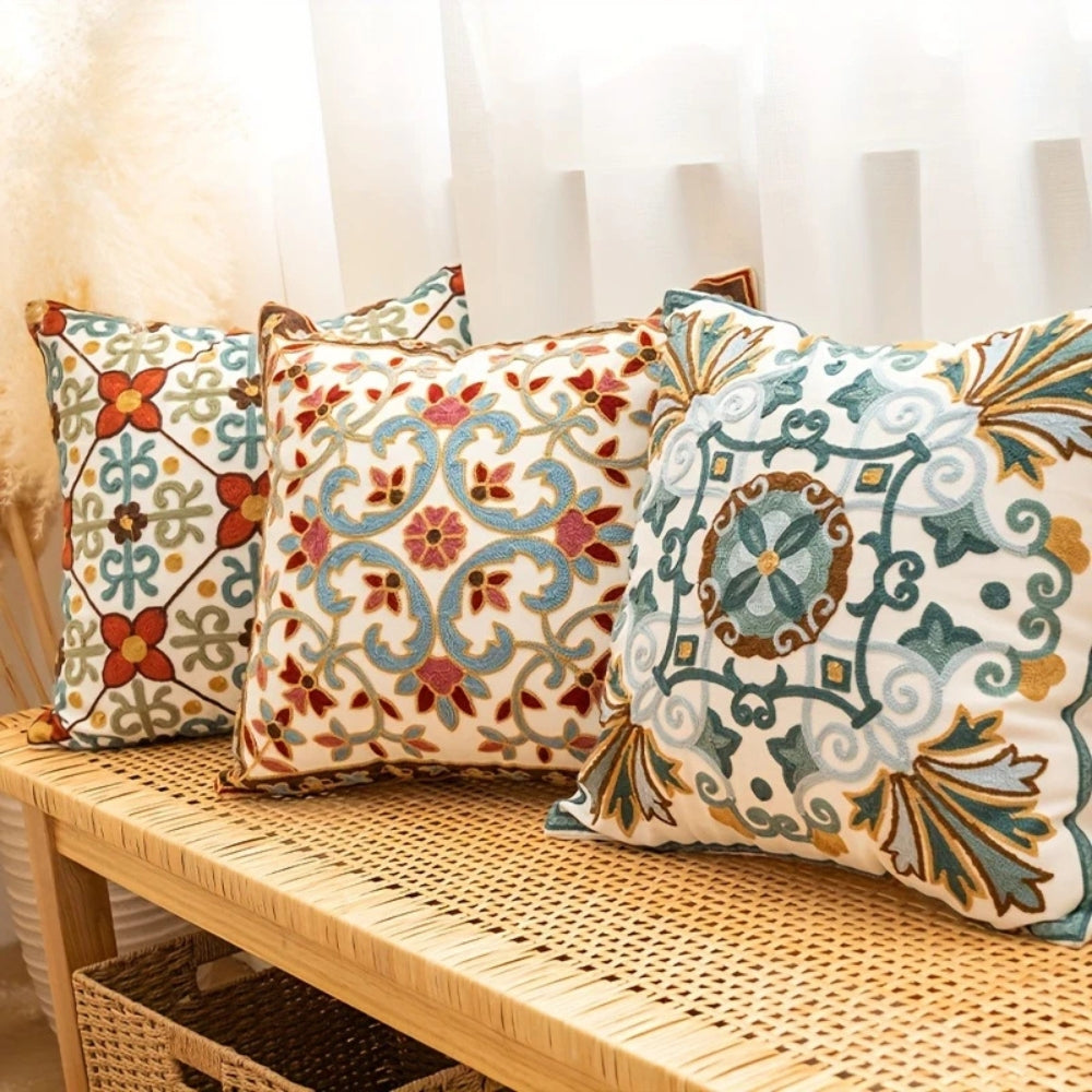 Embroidered Cushion Cover