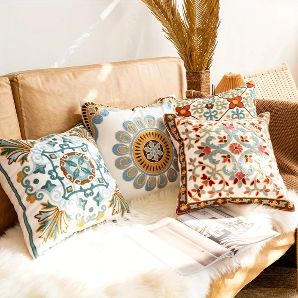 Embroidered Cushion Cover