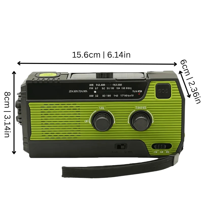 Emergency Radio | Flashlight & Solar Phone Charger