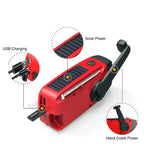 Emergency Radio | Solar & Hand-Crank | 1200mAh Power Bank