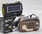 Emergency Radio | Solar & Hand-Crank Charging AM/FM/SW Reception Bluetooth & USB
