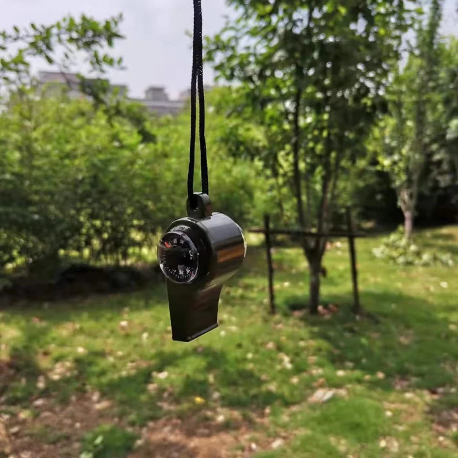 Emergency Whistle | 150 dB & Compass & Thermometer