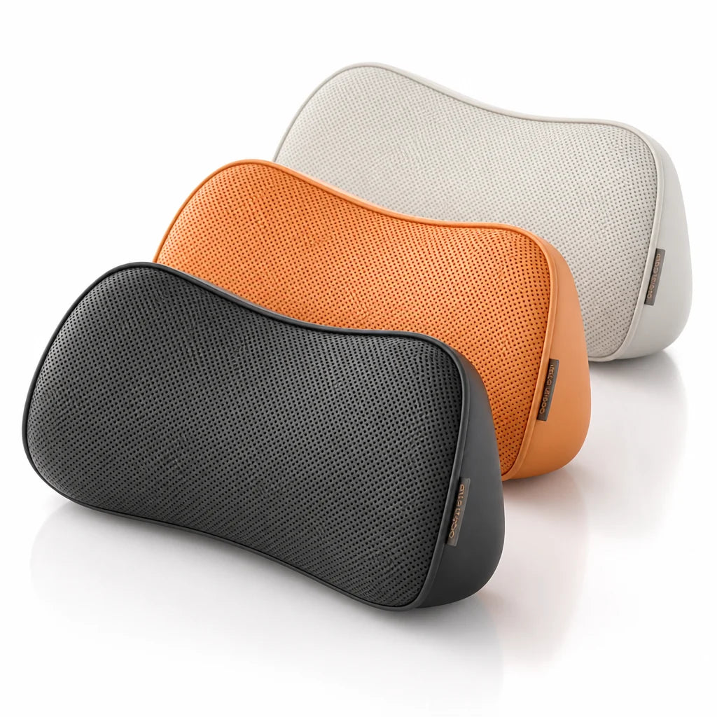 Ergonomic Seat Cushion | Contoured Memory Foam & Leatherette