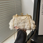 Evening Clutch | Floral Embellished & Removable Chain Strap