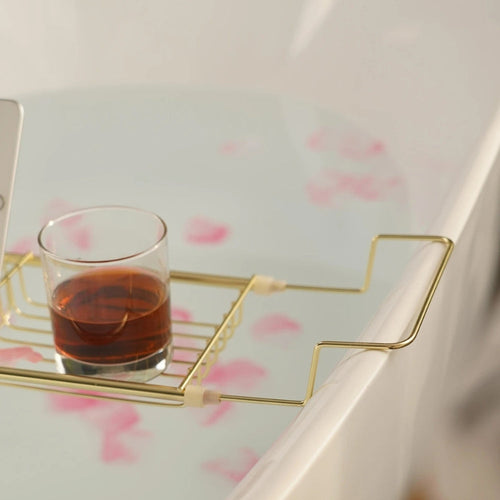 Bathtub Caddy Tray | Expandable Stainless Steel | 40.5 in