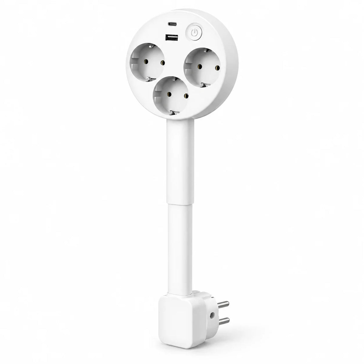 Extendable Power Outlet | 180° Adjustable Arm & USB Ports