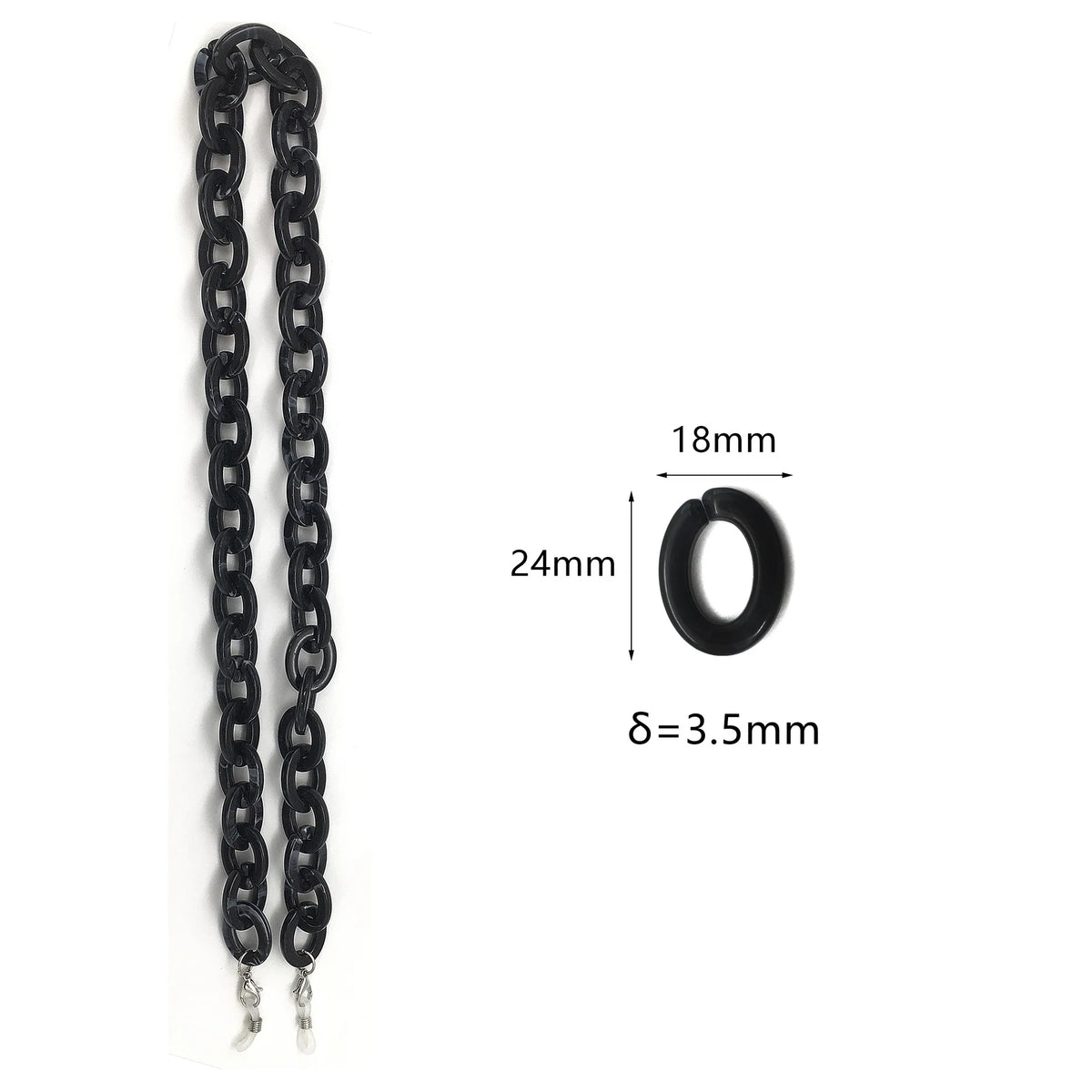 Eyewear Chain | Oversized Chunky Acrylic Links & Secure Metal Clasps