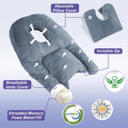 Face-Down Pillow | Shredded Memory Foam & Contoured Hole | Post-Surgery