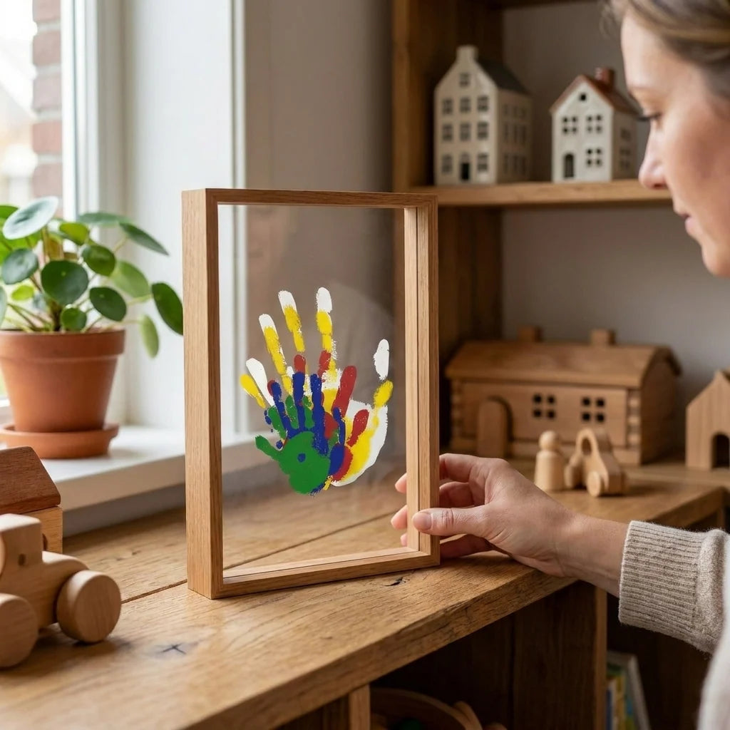 Family Handprint Kit | Complete DIY & Child-Safe Paint | Includes Frame