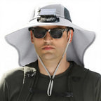 Fan Hat | Wide Brim Dual Fans | Solar & USB Charging