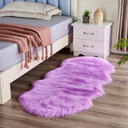 Faux Sheepskin Rug | Plush Long Pile & Anti-Slip Suede Backing