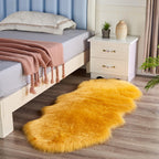 Faux Sheepskin Rug | Plush Long Pile & Anti-Slip Suede Backing