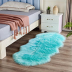 Faux Sheepskin Rug | Plush Long Pile & Anti-Slip Suede Backing